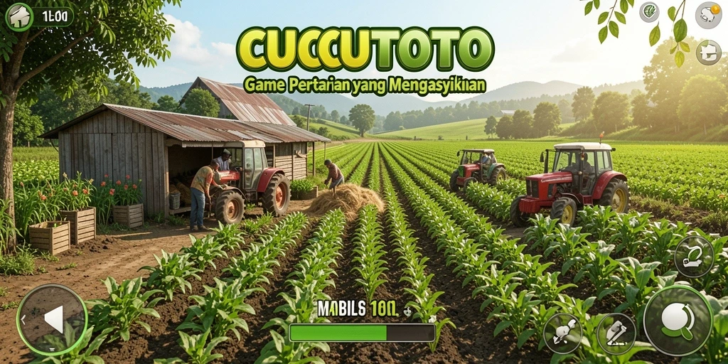 Tampilan screenshot CUCUTOTO menunjukkan keindahan ladang yang subur.