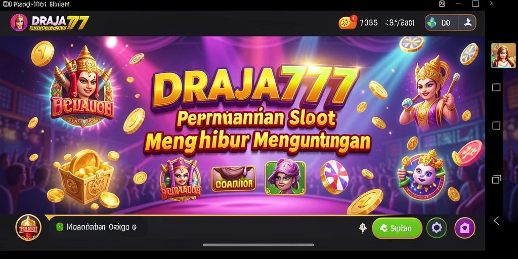 Tampilan menarik dari gameplay DRAJA777 yang penuh warna dan efek suara.