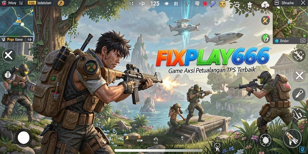 Tampilan menarik gameplay FIXPLAY666 dalam aksi TPS.