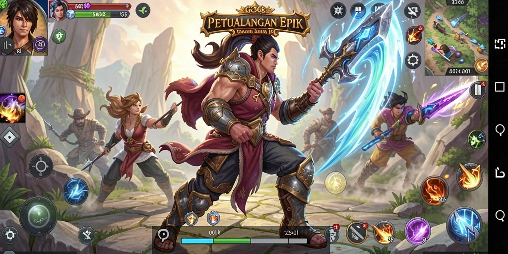 Tampilan gameplay RPG GG368 yang menegangkan dan menawan.