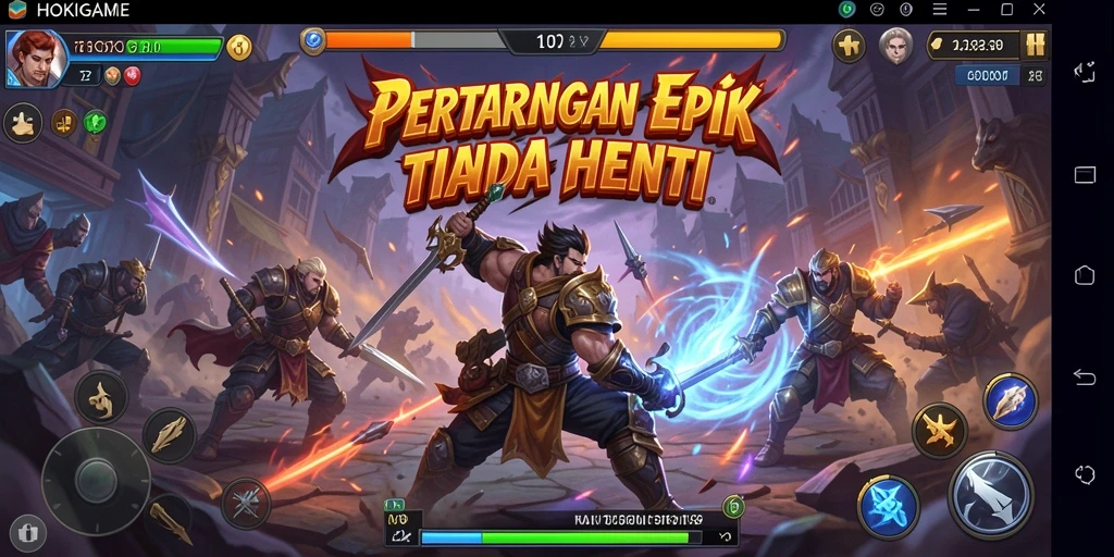 Tampilan menarik dari gameplay HOKIGAME yang penuh aksi.
