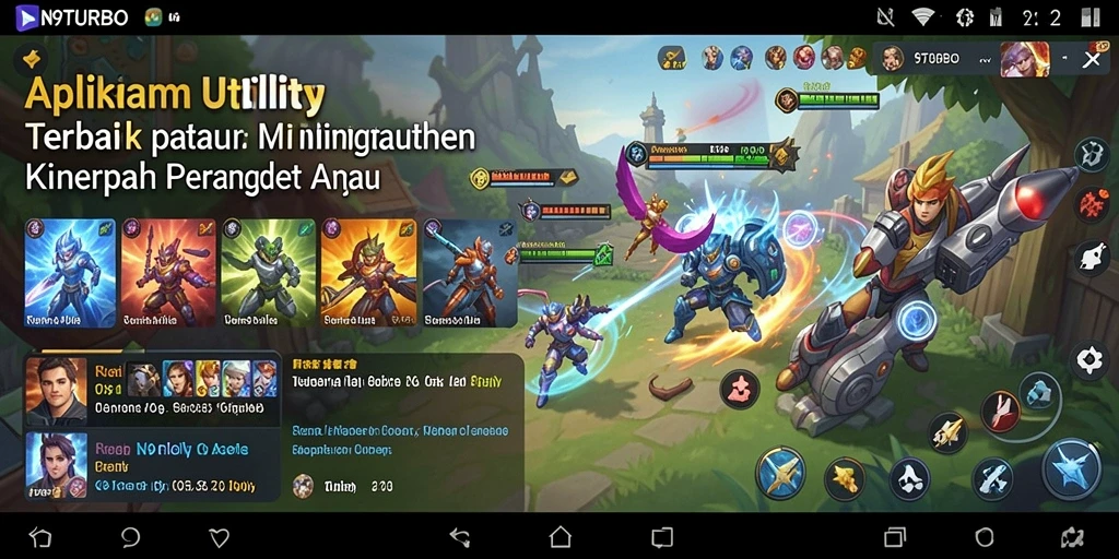 Screenshot N9TURBO menampilkan antarmuka aplikasi utility yang ramah pengguna.