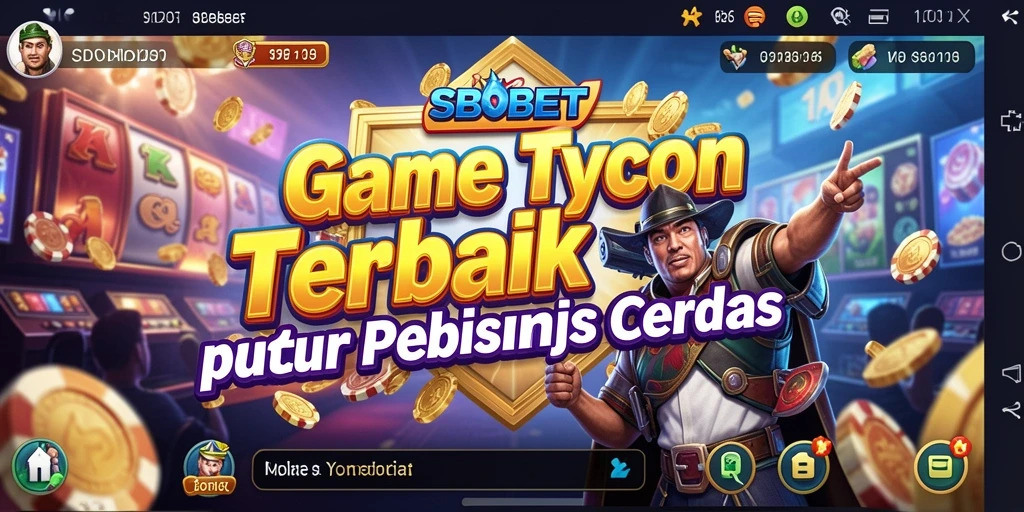 Gameplay Tycoon SBOBET dengan grafik menarik dan interaksi seru.