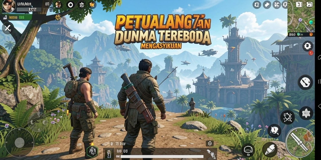 Gameplay UT77 yang menggugah selera dalam dunia terbuka.